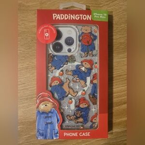 Paddington Bear iPhone 16 Pro Max Case - Blue and Red